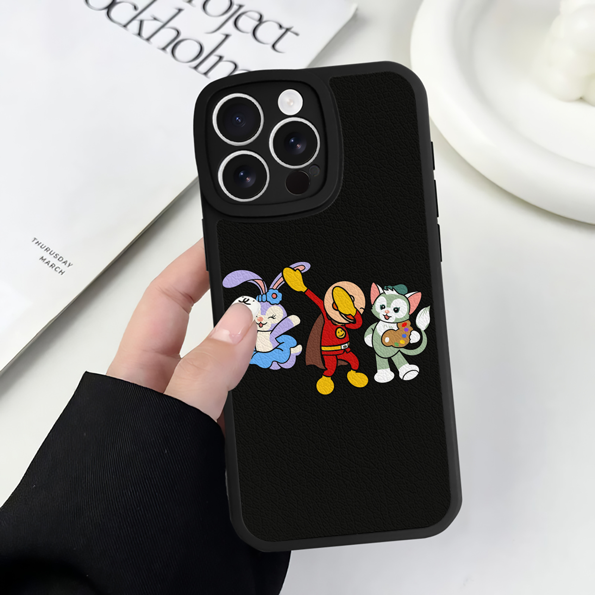 （画像用） アンパンマン Anpanman 【iPhone 16シリーズ対応】シリコンスマホケース（レザー調） 材質：シリコン